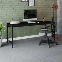 Escrivaninha Mesa Escritório Estilo Diretor Active 180cm Industrial Yescasa Preto Escrivaninha Mesa Escritório Estilo Diretor Active 180cm Industrial Yescasa Preto