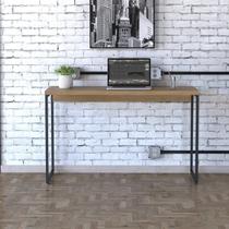 Escrivaninha Mesa Escritório Estilo Dynamica 120cm Industrial Yescasa Lamina Mel e Preto Marrom Escrivaninha Mesa Escritório Estilo Dynamica 120cm Industrial Yescasa Lamina Mel e Preto Marrom