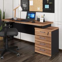 Escrivaninha Mesa Escritório Extensível 150cm 4 Gavetas Flex Multimóveis CR25325 Escrivaninha Mesa Escritório Extensível 150cm 4 Gavetas Flex Multimóveis CR25325