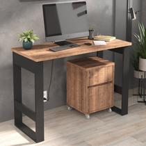 Escrivaninha Mesa Escritório Industrial com Gaveteiro Baixo Escrivaninha Mesa Escritório Industrial com Gaveteiro Baixo