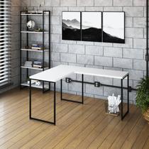 Escrivaninha Mesa Escritório L Estilo Industrial 120x140cm Dynamica Yescasa Escrivaninha Mesa Escritório L Estilo Industrial 120x140cm Dynamica Yescasa
