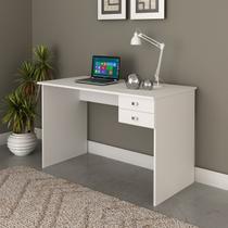 Escrivaninha Mesa Escritório Me4165 2 Gavetas 117cm Branco
