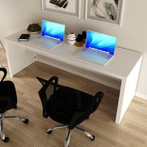 Escrivaninha Mesa Escritório ME4185 2 Lugares 180cm Branco