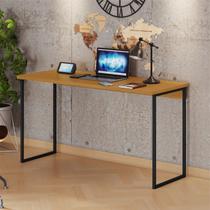 Escrivaninha Mesa Escritório Mega 136,5cm Industrial Cinamomo Marrom Escrivaninha Mesa Escritório Mega 136,5cm Industrial Cinamomo Marrom