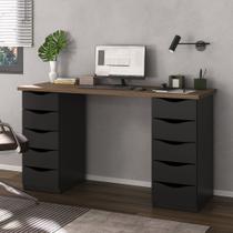 Escrivaninha Mesa Escritório Minimalista com 10 gavetas Due