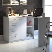 Escrivaninha Mesa Escritório Minimalista em L com 1 Armário e com Ótimo Espaço de Armazenamento Loga Escrivaninha Mesa Escritório Minimalista em L com 1 Armário e com Ótimo Espaço de Armazenamento Loga