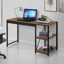 Escrivaninha Mesa Escritório Office 120cm 2 Prateleiras Pietra Yescasa