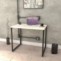 Escrivaninha Mesa Escritório Office Estilo Kuadra 90cm Industrial Snow Escrivaninha Mesa Escritório Office Estilo Kuadra 90cm Industrial Snow