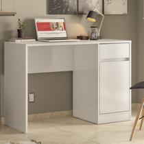 Escrivaninha Mesa Escritório Office Morada 1 Gaveta 1 Porta 109cm Branca - Demóbile Escrivaninha Mesa Escritório Office Morada 1 Gaveta 1 Porta 109cm Branca - Demóbile