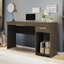 Escrivaninha Mesa Escritório Office Nt 2070 1 Gaveta 108cm Nogal Trend Marrom