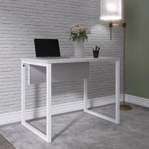 Escrivaninha Mesa Escritório PE25 90cm Cinza e Branco Escrivaninha Mesa Escritório PE25 90cm Cinza e Branco