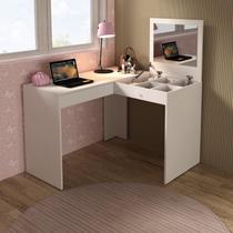 Escrivaninha Mesa Escritório Penteadeira 1 Gaveta 110cm Espresso Móveis