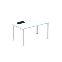 Escrivaninha Mesa Escritório Plataforma para 1 Pessoa com Caixa de Tomada PSC 120cm Industrial Branco Escrivaninha Mesa Escritório Plataforma para 1 Pessoa com Caixa de Tomada PSC 120cm Industrial Branco