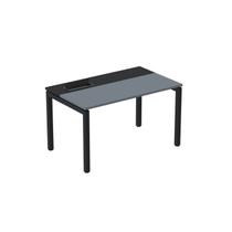 Escrivaninha Mesa Escritório Plataforma para 1 Pessoa com Caixa de Tomada PSC 130cm Industrial Grafito E Preto Escrivaninha Mesa Escritório Plataforma para 1 Pessoa com Caixa de Tomada PSC 130cm Industrial Grafito E Preto
