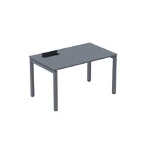 Escrivaninha Mesa Escritório Plataforma para 1 Pessoa com Caixa de Tomada PSC 130cm Industrial Grafito Escrivaninha Mesa Escritório Plataforma para 1 Pessoa com Caixa de Tomada PSC 130cm Industrial Grafito