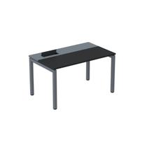 Escrivaninha Mesa Escritório Plataforma para 1 Pessoa com Caixa de Tomada PSC 130cm Industrial Preto E Grafito Escrivaninha Mesa Escritório Plataforma para 1 Pessoa com Caixa de Tomada PSC 130cm Industrial Preto E Grafito