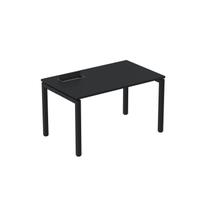 Escrivaninha Mesa Escritório Plataforma para 1 Pessoa com Caixa de Tomada PSC 130cm Industrial Preto Escrivaninha Mesa Escritório Plataforma para 1 Pessoa com Caixa de Tomada PSC 130cm Industrial Preto