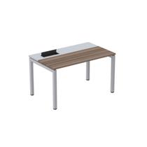 Escrivaninha Mesa Escritório Plataforma para 1 Pessoa com Caixa de Tomada PSC 130cm Industrial Walnut E Cinza Escrivaninha Mesa Escritório Plataforma para 1 Pessoa com Caixa de Tomada PSC 130cm Industrial Walnut E Cinza