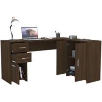 Escrivaninha Mesa Escritório Politorno Madri 3 Portas 2 Gavetas MDP Escrivaninha Mesa Escritório Politorno Madri 3 Portas 2 Gavetas MDP