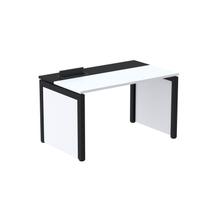 Escrivaninha Mesa Escritório Pscpp130 130cm Industrial Branco E Preto Escrivaninha Mesa Escritório Pscpp130 130cm Industrial Branco E Preto