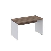 Escrivaninha Mesa Escritório Retangular 120CMX60CM P25 120cm Walnut e Branco Preto Escrivaninha Mesa Escritório Retangular 120CMX60CM P25 120cm Walnut e Branco Preto