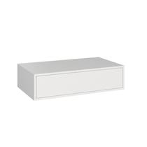 Escrivaninha Mesa Escritório Suspensa 100% Complemento 1 Gaveta 78,5cm MDF Branco Line