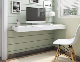 Escrivaninha Mesa Escritório Suspensa em MDF 120x50cm