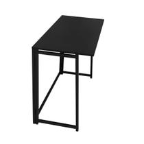 Escrivaninha Mesa Estudo Escritório Ciplafe Dobravel Link Tubo Preto Fosco Tampo Madeira Laminado 0,80M X 0,45M