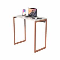 Escrivaninha Mesa Industrial Cabe em qualquer Lugar 72cm Bronze e Branca Escrivaninha Mesa Industrial Cabe em qualquer Lugar 72cm Bronze e Branca