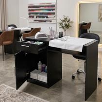 Escrivaninha Mesa Multiuso com 1 Gaveta e 1 Porta Para Escritório Manicure