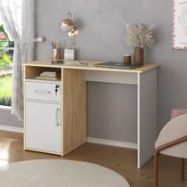 Escrivaninha Mesa Office com Gaveta e Armário Hall