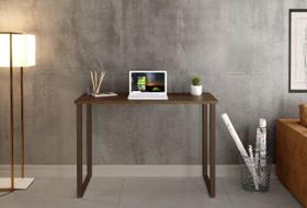 Escrivaninha Mesa Office Estudo Computador - Pratica e Funcional Estilo Industrial 0,90 cm -Imbuia/Preto Escrivaninha Mesa Office Estudo Computador - Pratica e Funcional Estilo Industrial 0,90 cm -Imbuia/Preto