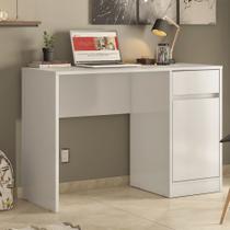 Escrivaninha Mesa P/ Computador C/ Gaveta Branco Home Office Escritório - Mercado dos Móveis