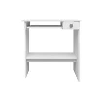 Escrivaninha Mesa Para Computador 1 Gaveta AJL Branco - AJL Móveis
