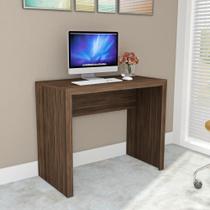Escrivaninha Mesa Para Computador Estudos Home Office 90 cm Quarto Escritório Marrom Nogal