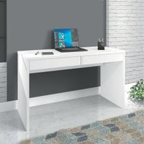Escrivaninha Mesa Para Computador Max 2 Gavetas Zanzini Branco Ártico