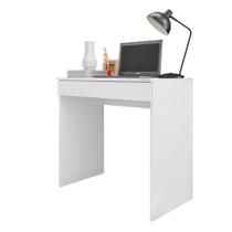 Escrivaninha Mesa para Computador Multiuso com Gaveta Alexia Branco- MABE MAGAZINE