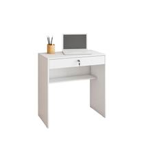 Escrivaninha Mesa para Computador Office Compacta Estudare 1 Gaveta com Chave 75cm