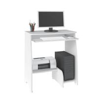 Escrivaninha/Mesa para Computador Pixel Branco com 03 Prateleiras - Artely