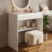 Escrivaninha Multiuso com Gaveta para Quarto com Prateleira Organizadora Computador Notebook Para Trabalho E estudo Home Office