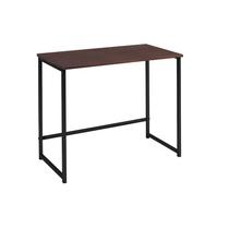 Escrivaninha Office Castanho Base Aço Preto 75x80x45 cm Daf