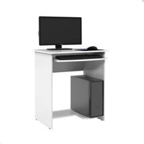Escrivaninha Office Mesa De Computador Com Suporte De Teclado E Prateleira Pratica