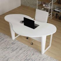 Escrivaninha Orgânica 171cm Pés Metal 100% MDF F5 Office Escrivaninha Orgânica 171cm Pés Metal 100% MDF F5 Office