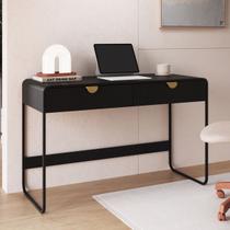 Escrivaninha Orgânica 2 Gavetas 125cm Pé Metal Luna Móvel na Caixa