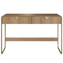 Escrivaninha Organico 2 Gavetas 125 Cm 28067 Artesano Hanover Dourado