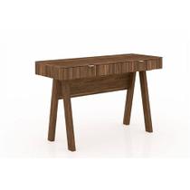 Escrivaninha p/ Escritório ME4128 c/ 2 Gavetas Nogal - Tecno Mobili