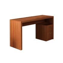 Escrivaninha p/ Escritório ME4130 c/ 2 Gavetas Amêndoa - Tecno Mobili