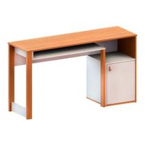 Escrivaninha p/ Escritório Versa Home c/ 1 Porta Freijo/Branco - Telasul