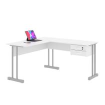 Escrivaninha Para Computador L Com 2 Gavetas Range