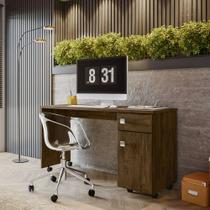 Escrivaninha Para Computador office Malta Canela - Lukaliam Móveis